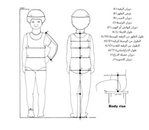 use a measurement tape to measure the girl's body as you see in this picture then you find out this measures from standard table of sizes